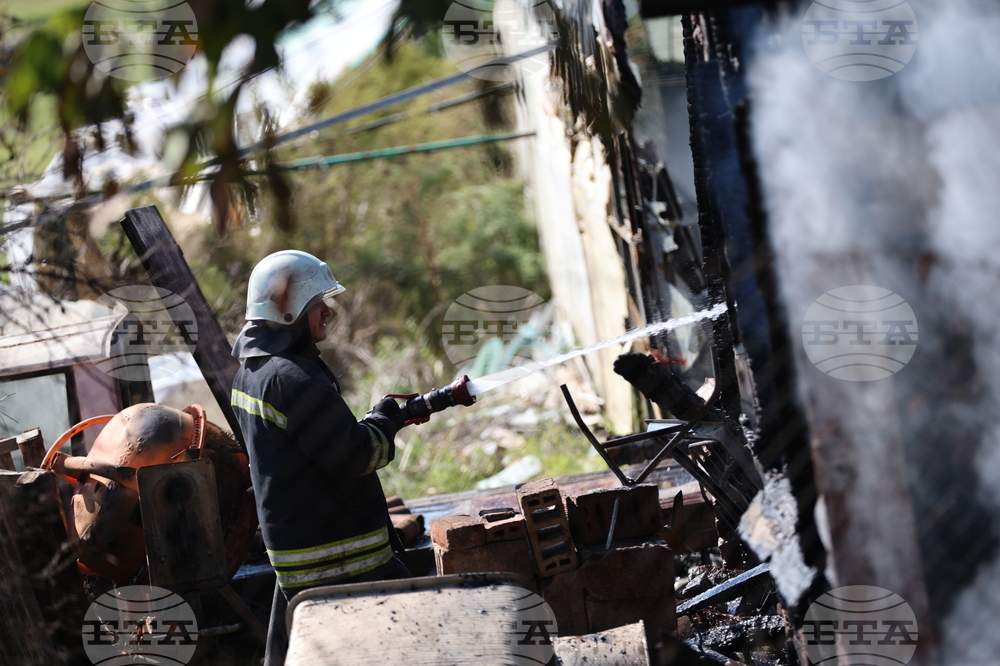 Благоевград - оранжерия - пожар