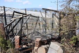 Благоевград - оранжерия - пожар