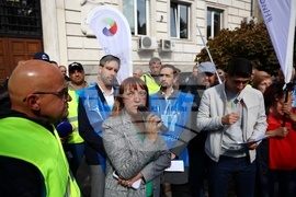 Федерация на транспортните работници „Подкрепа“ - протест