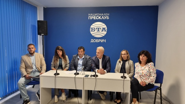 Пресконференция на коалиция "Синя България" в Добрич