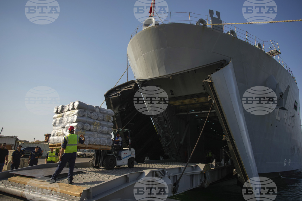 Another Ship with Humanitarian Aid Leaves for Gaza from Mersin, Turkiye