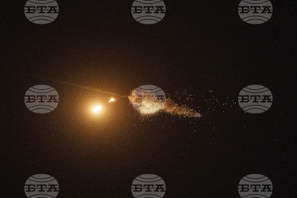  Руска офанзива с дронове аргументи пожар в украинската столица Киев 