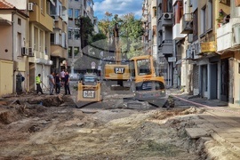  Бургас - улица - ремонт