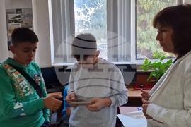  Разград - Държавен архив - Ден на българските архивисти - ученици - посещение