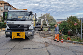 Разград - улица - ремонт