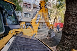 Бургас - улица - ремонт