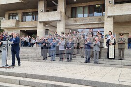 Шумен - военна клетва - заместник-министър Радостин Илиев
