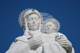 Разлог - Богородица с Младенеца - скулптура - откриване