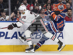 Blackhawks Oilers Hockey