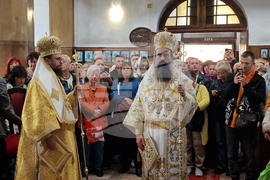 Костенец - храм "Свети Георги" - патриарх Даниил - литургия