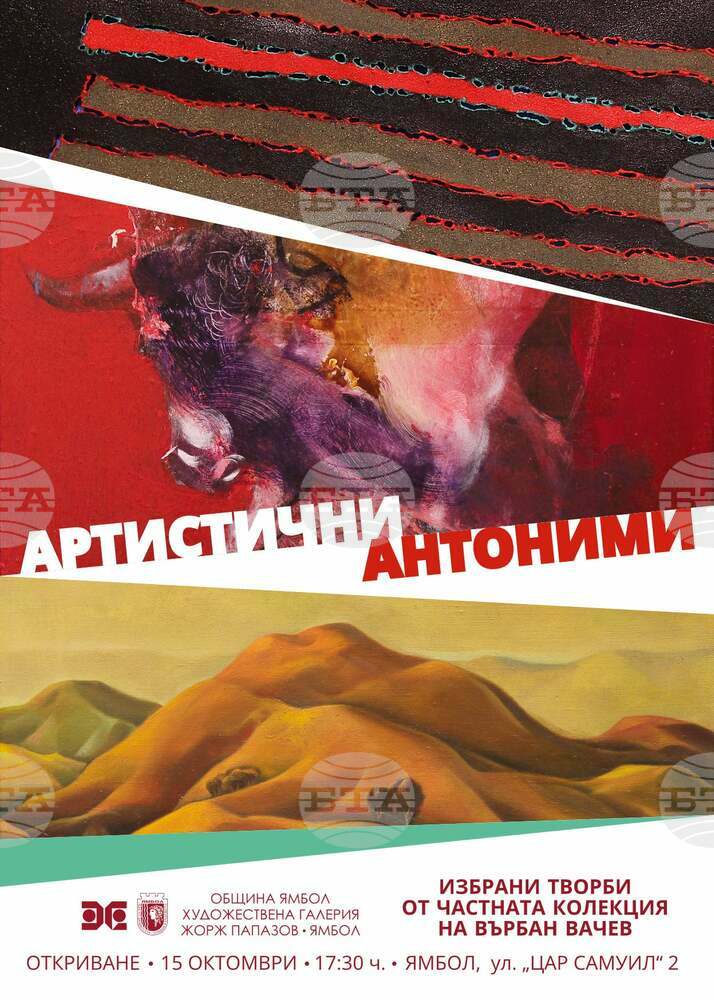 Изложбата „Артистични антоними“ ще представи избрани творби на български художници от частна колекция в ямболската галерия „Жорж Папазов“