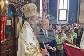 Костенец - храм "Свети Георги" - патриарх Даниил - литургия