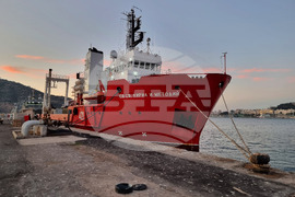 Naval Research Ship Sv Sv Kiril i Metodii - Antarctica - Day 12 - Evening - Spain - Cartagena - Port - Loading/Unloading Activities