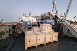 Naval Research Ship Sv Sv Kiril i Metodii - Antarctica - Day 12 - Evening - Spain - Cartagena - Port - Loading/Unloading Activities
