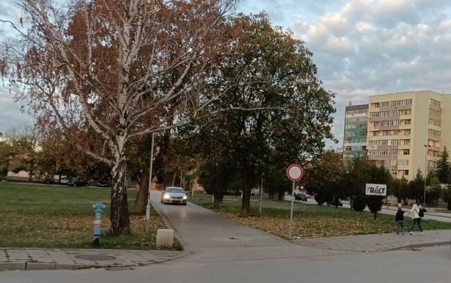 Община Ловеч: Счупена антипаркинг скоба и неспазване на забраната за движение на алеята пред СУ „Тодор Кирков“