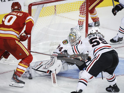 Blackhawks Flames Hockey