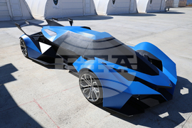 Село Туховища - община Сатовча - прототип на електрически хиперавтомобил - представяне 