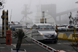 Бургас - пристанище - мъгла