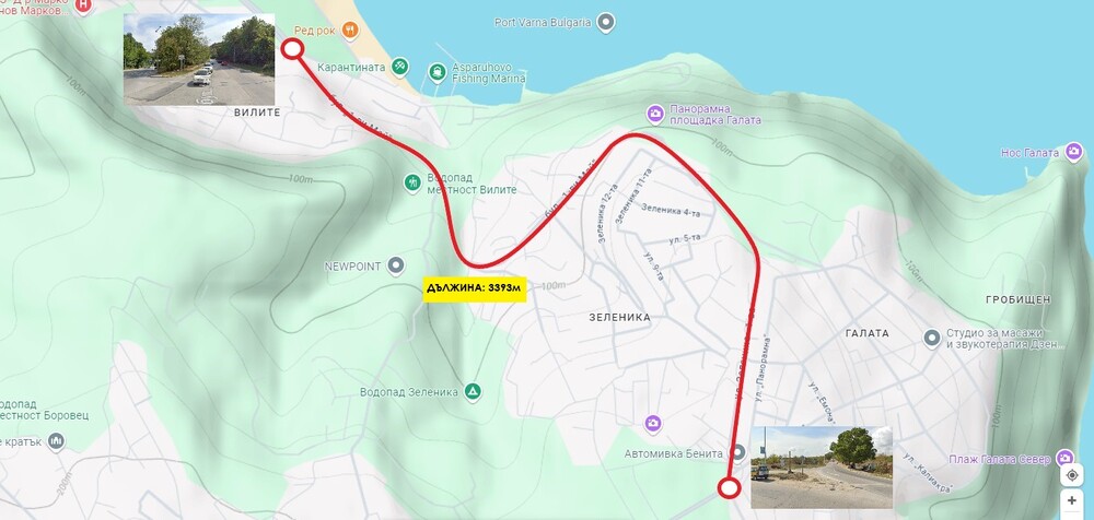 Община Варна: На 21 октомври, понеделник, започва основният ремонт на пътя от „Аспарухово“ за „Галата“