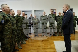 Босна и Херцеговина - Румен Радев - военна база „Бутмир“ - среща с български офицери