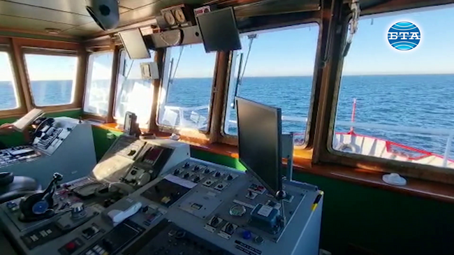 Sv. Sv. Kiril i Metodii about to Cross Strait of Gibraltar