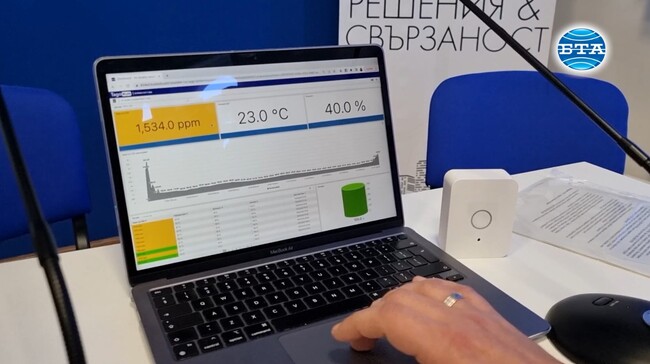 Фондация дари 130 датчици за измерване на количеството въглероден диоксид в три училища и детска градина в Русе