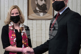 Румен Радев - Кристина де Бройн - среща