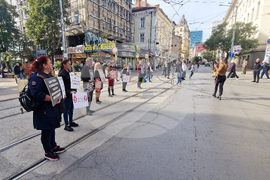 Сдружение „Ангели на пътя“ - протест
