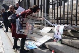 Сдружение "Ангели на пътя" - протест