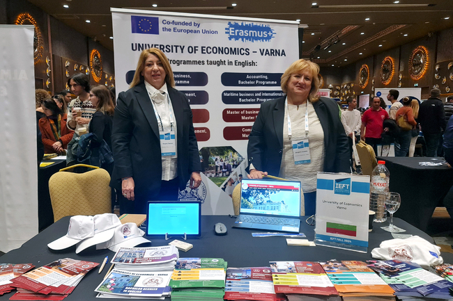 Varna University of Economics Participates in Major International Education Fair in Ankara