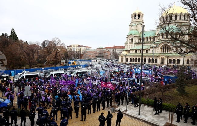  КНСБ - КТ „Подкрепа” - протест