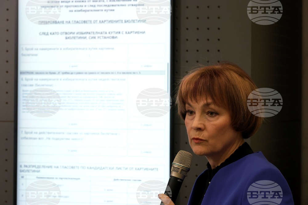 ЦИК - Росица Матева - брифинг