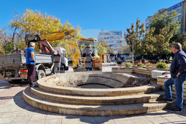 Разград - коледна елха - подготовка