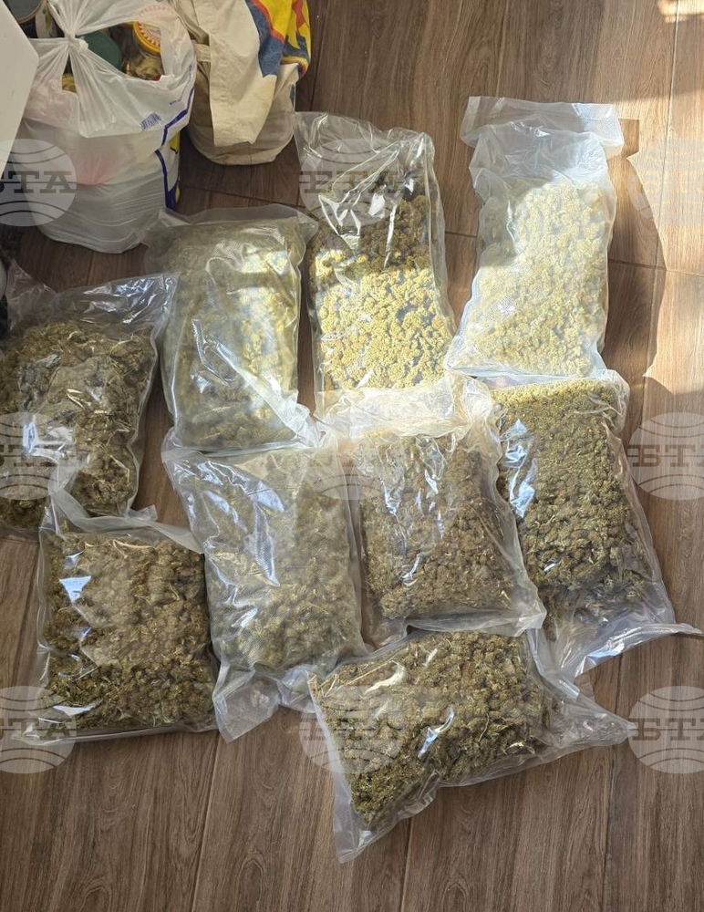 Седем килограма марихуана са открити и иззети от частен дом в село Дюлево, община Средец