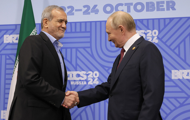Руският президент Путин ще приеме иранския си колега Пезешкиан на 17 януари, обяви Кремъл