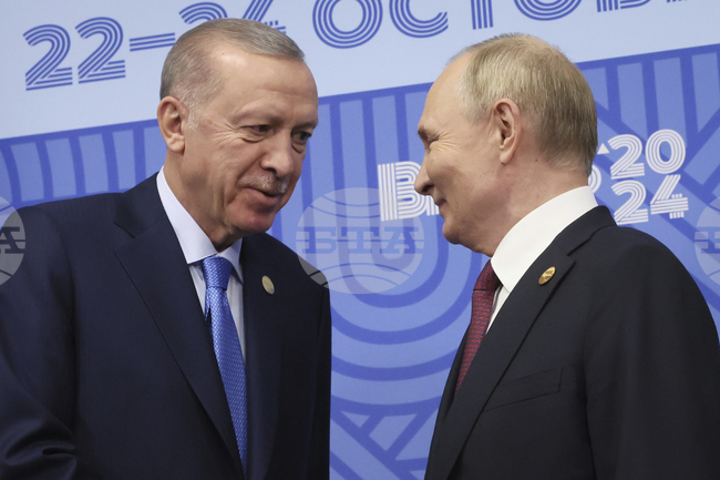 Путин и Ердоган проведоха телефонен разговор, в който обсъдиха ситуацията в Близкия изток, съобщи Кремъл