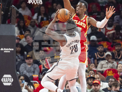 Nets Hawks Basketball