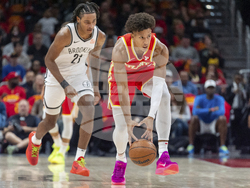 Nets Hawks Basketball