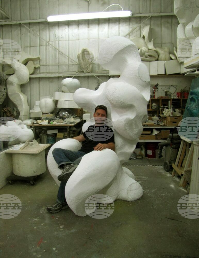 Bulgarian Sculptor Creates Sculpture-Furniture in the USA