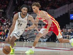 Nets Hawks Basketball