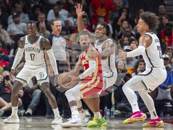 Nets Hawks Basketball