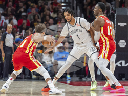 Nets Hawks Basketball