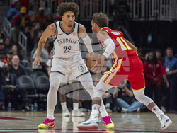 Nets Hawks Basketball