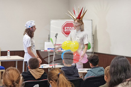 Варна - Фестивал на науката - спектакъл - ученици от НАОП