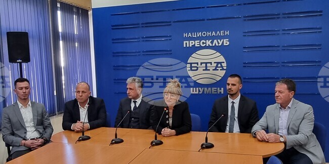 Кандидати за депутати от ГЕРБ-СДС в 30 МИР Шумен дадоха пресконференция в Националния пресклуб на БТА в града