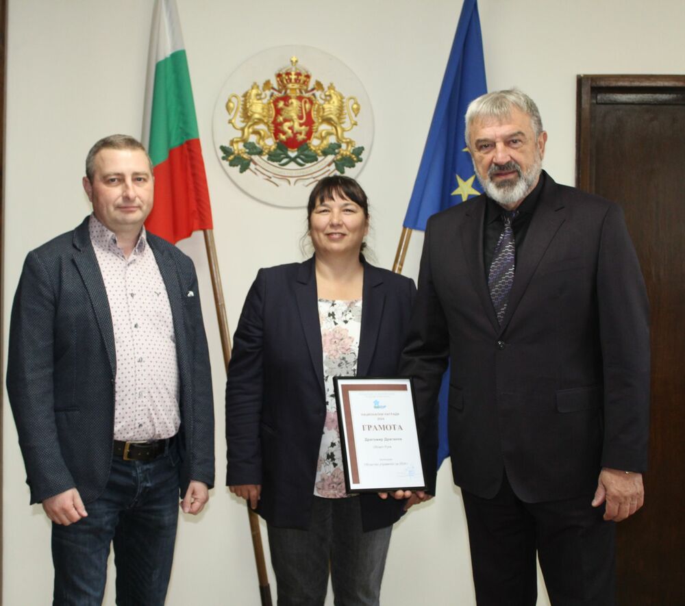 ОА Русе: Драгомир Драганов получи поздравления за избирането си за областен управител на годината от народния представител Николай Братованов