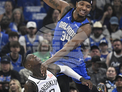 APTOPIX Nets Magic Basketball