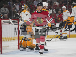 Predators Blackhawks Hockey