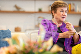 САЩ - МВФ - IMFC - Кристалина Георгиева - интервю