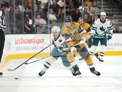 CORRECTION Sharks Golden Knights Hockey